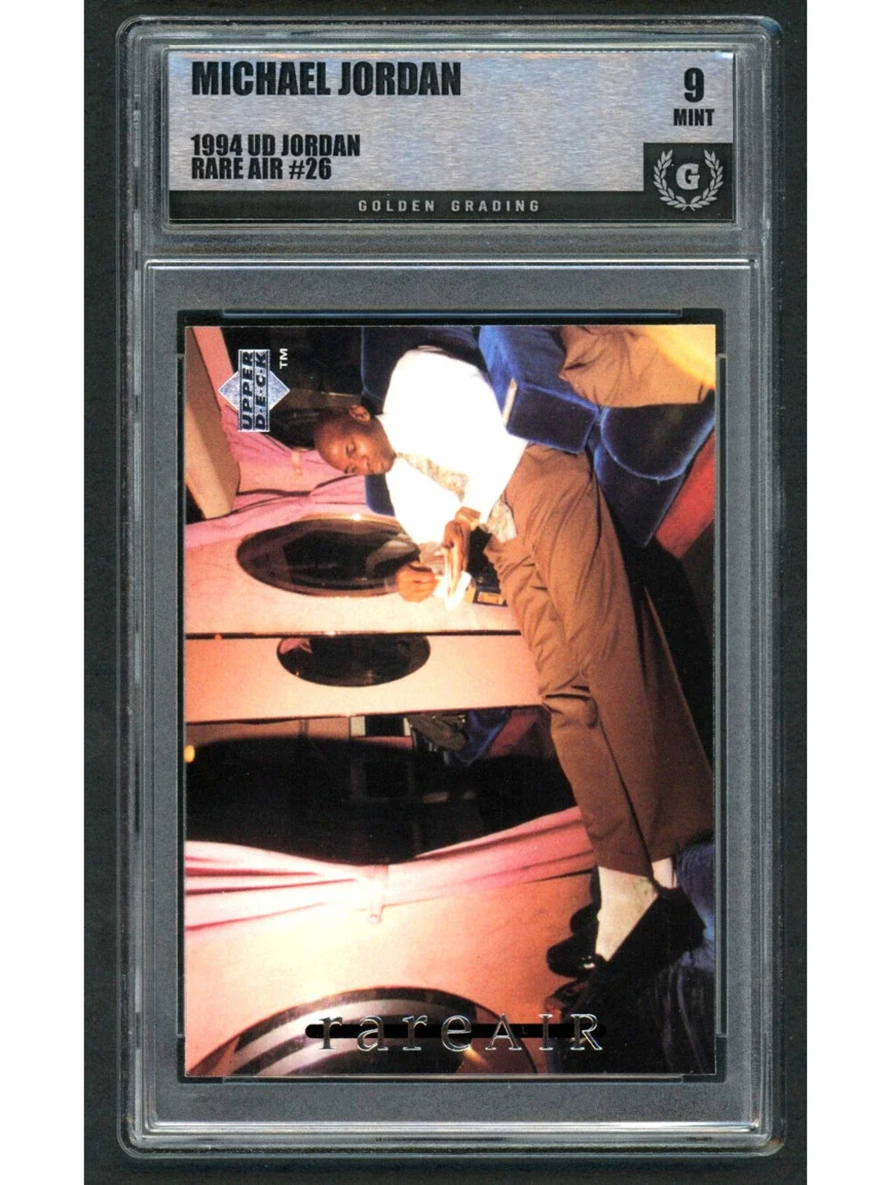 1994 Upper Deck MJ Rare Air #26 Michael Jordan Bulls HOF Graded Mint 9
